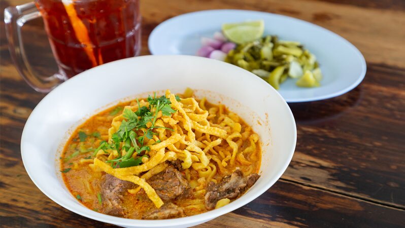 Best Thai dish thai coconut curry noodle soup